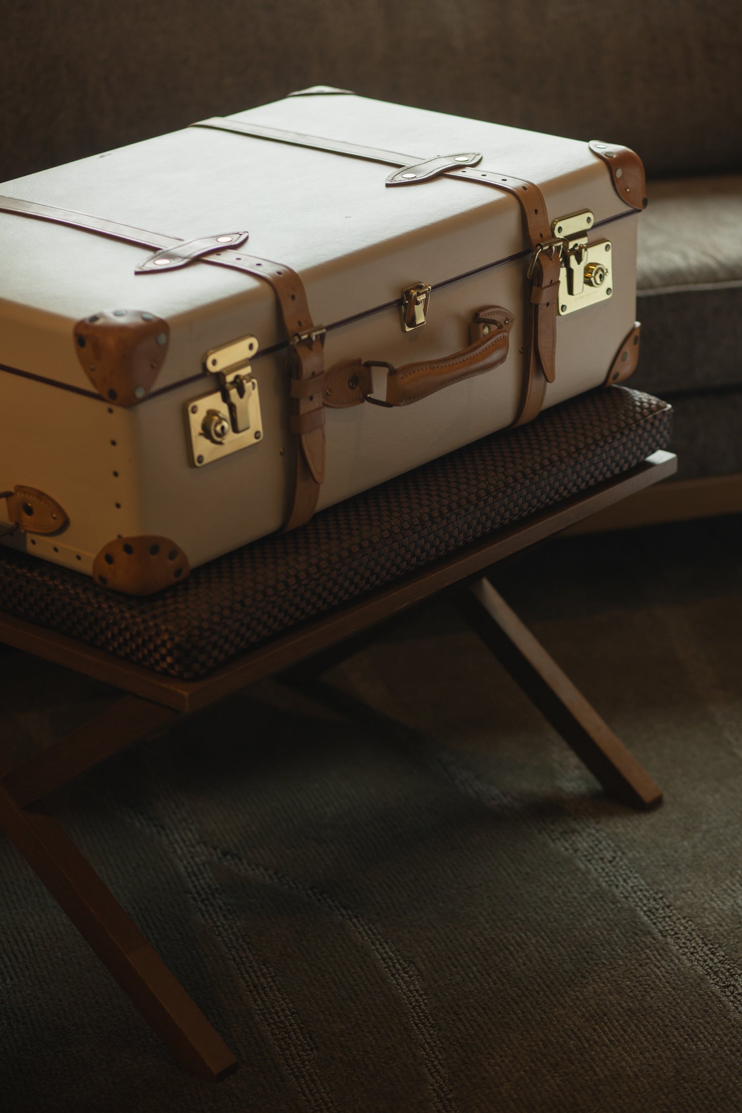 Original luggage rack from Oriental Hotel