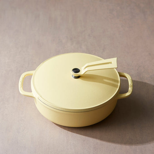 期間限定販売【オーブンポット2 BECCIU.Limited】22cm浅型(マットカモミールイエロー×ブラック)