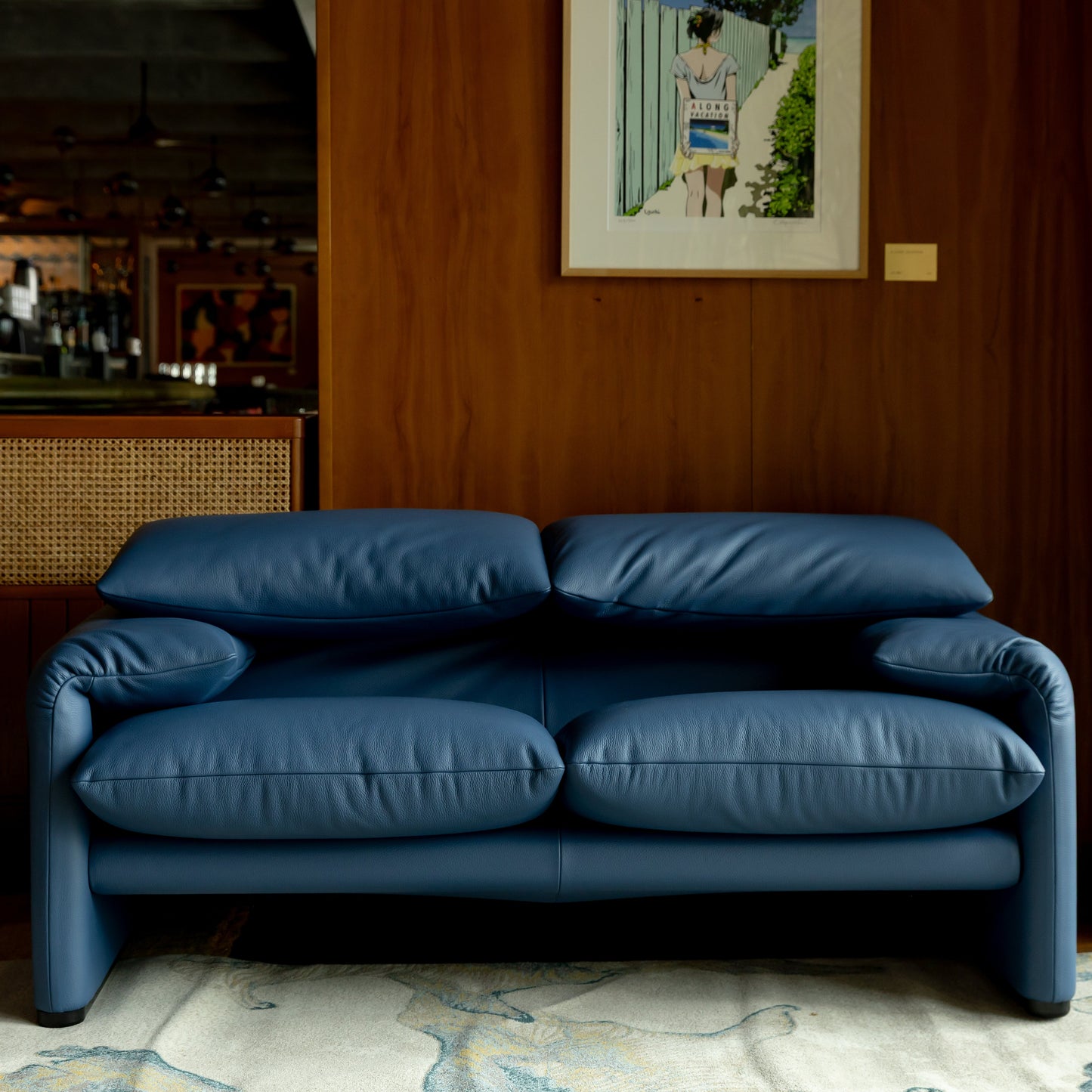 -LEATHER BLUE-  MARALUNGA - CASSINA IXC×BECCIU. LIMITED