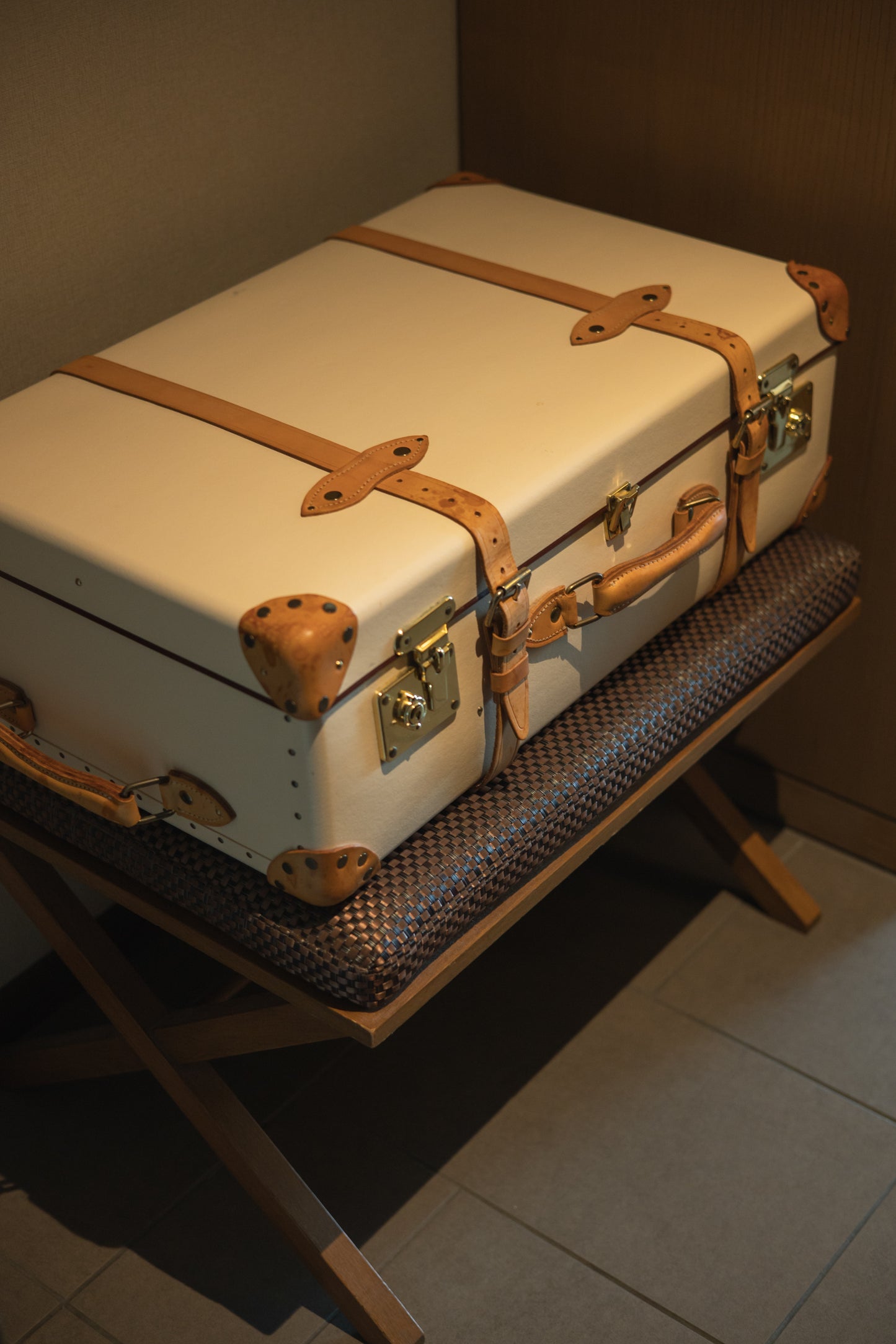 Original luggage rack from Oriental Hotel