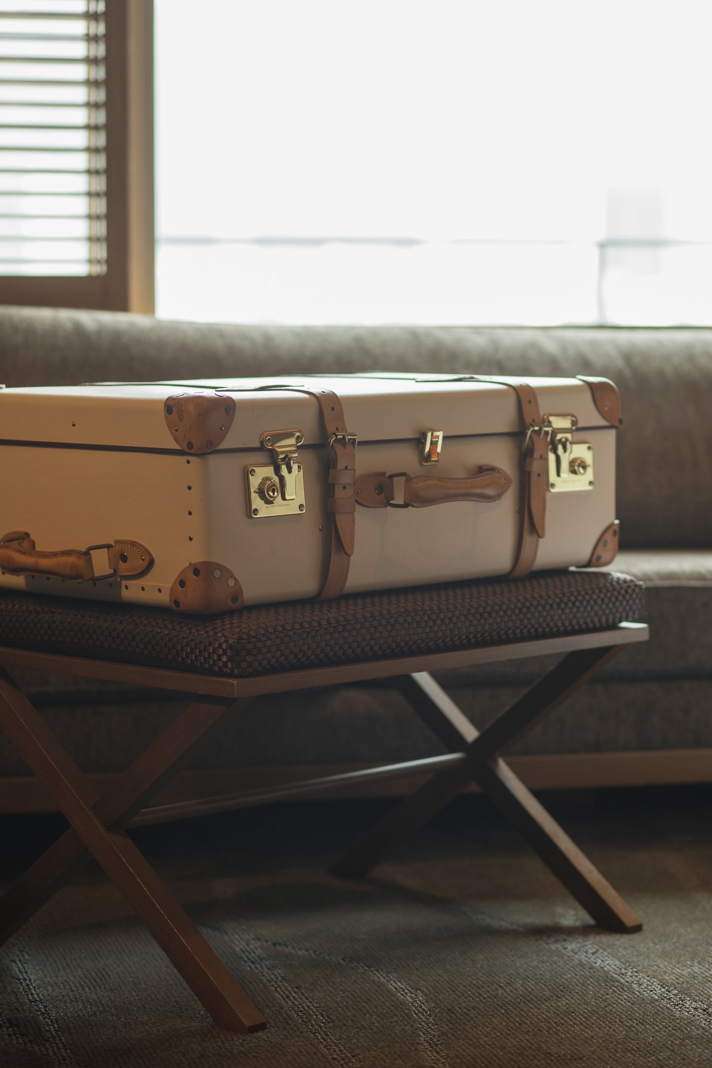 Original luggage rack from Oriental Hotel