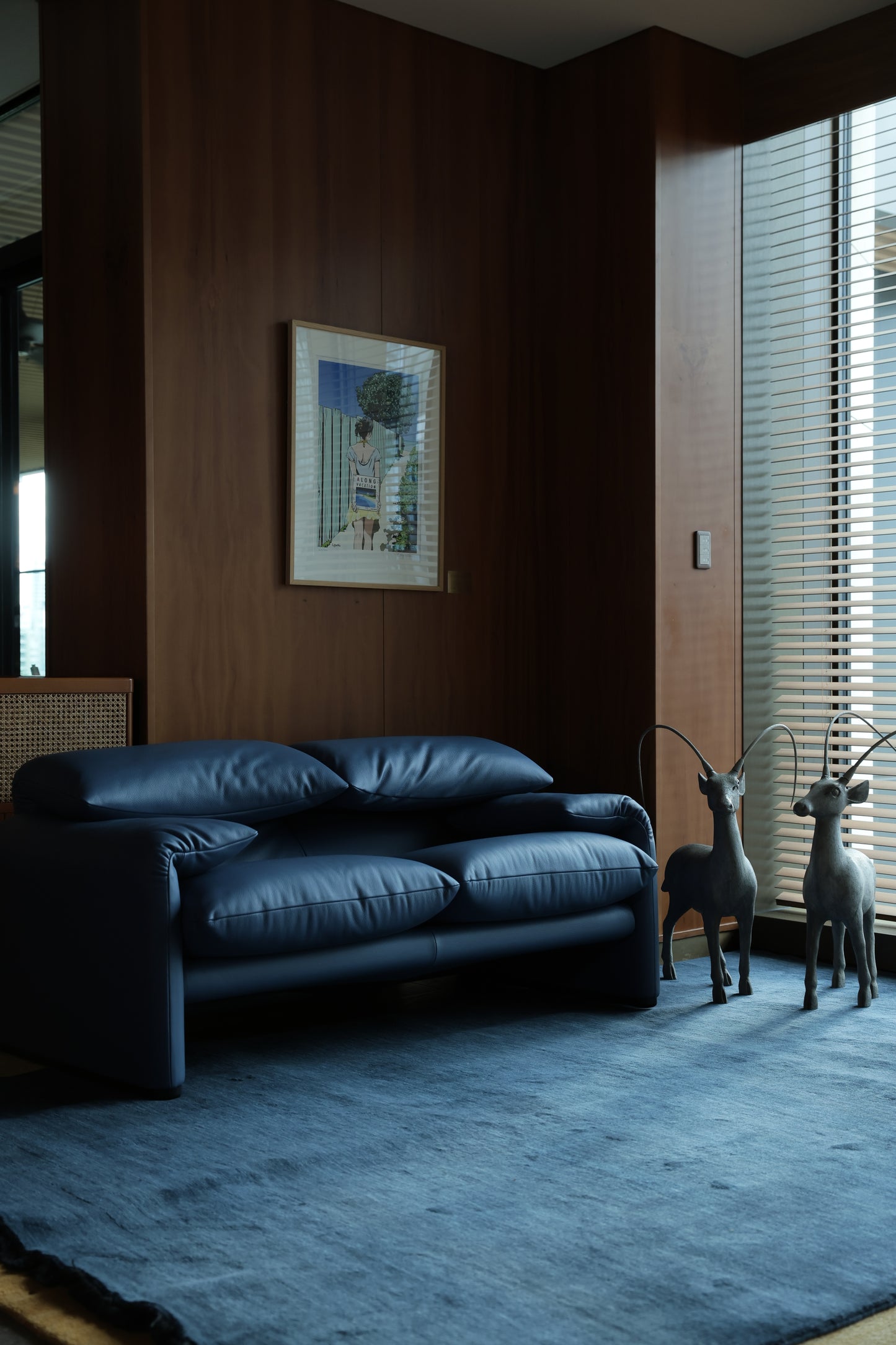 -LEATHER BLUE-  MARALUNGA - CASSINA IXC×BECCIU. LIMITED