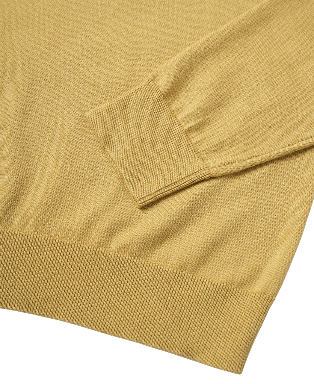 SUVIN長袖ニットポロ キラーストリートエディション-Mustard Yellow-