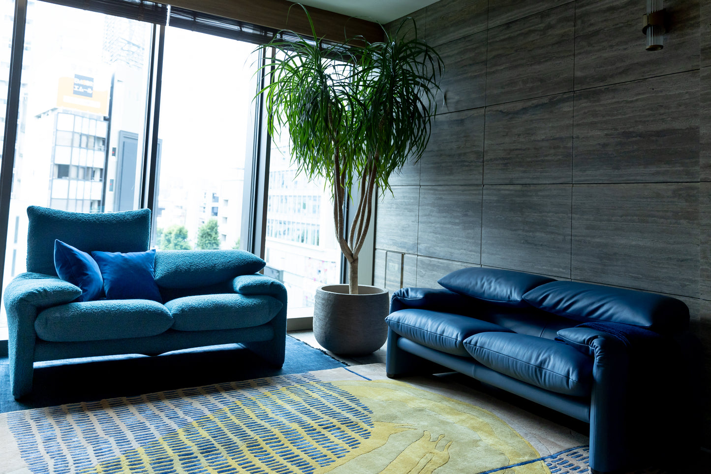 -LEATHER BLUE-  MARALUNGA - CASSINA IXC×BECCIU. LIMITED